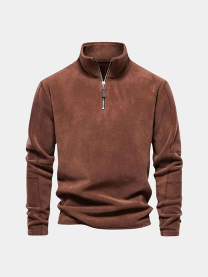 Men’s Knit Sweater – Alpine Quarter Zip Casual Everyday Knitwear