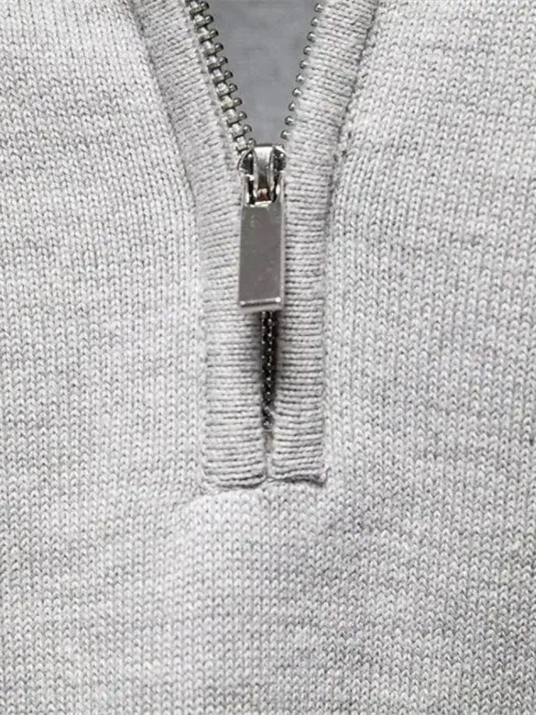 Men’s Knit Knit Sweater – Half Zip Knitwear Casual Everyday Knitwear